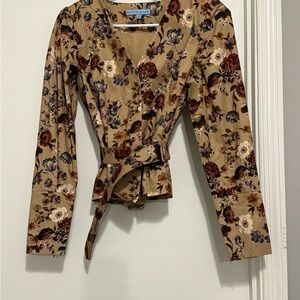 ANTONIO MELANI Floral Tan Blazer